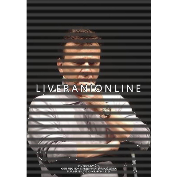 Milano 16/01/2006 Teatro Filodrammatici Pupo ( Enzo Ghinazzi ) \'Il Grande Croupier \' nella foto: Pupo durante le prove foto Danilo Recalcati / AG.Aldo Liverani