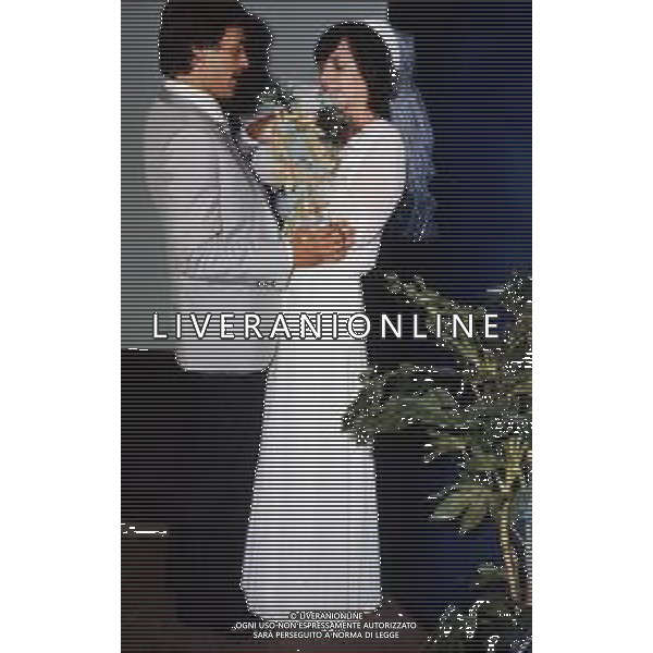 ST-RETROSPETTIVA RENATO VALLANZASCA CRIMINALE ITALIANO NELLA FOTO IL GIORNO DELLE NOZZE TRA RENATO VALLANZASCA E GIULIANA BRUSA NELL\'ANNO 1979 A MILANO ARCHIVIO GIOVANNI LIVERANI -AG ALDO LIVERANI SAS