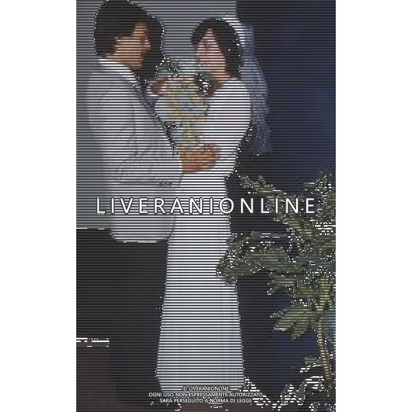 ST-RETROSPETTIVA RENATO VALLANZASCA CRIMINALE ITALIANO NELLA FOTO IL GIORNO DELLE NOZZE TRA RENATO VALLANZASCA E GIULIANA BRUSA NELL\'ANNO 1979 A MILANO ARCHIVIO GIOVANNI LIVERANI -AG ALDO LIVERANI SAS