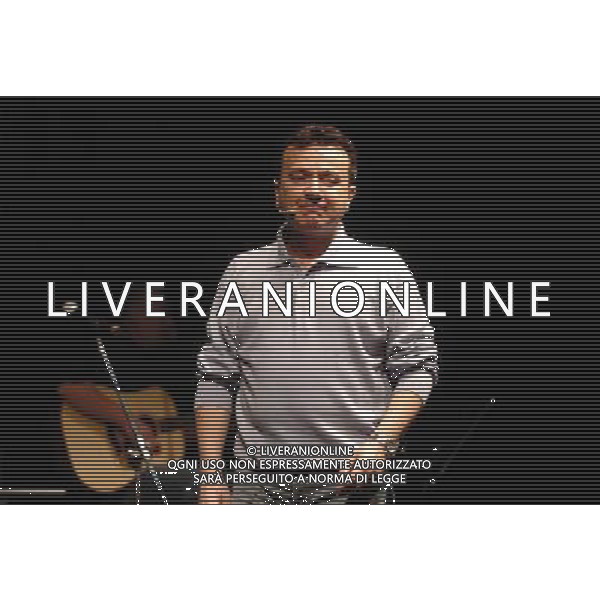 Milano 16/01/2006 Teatro Filodrammatici Pupo ( Enzo Ghinazzi ) \'Il Grande Croupier \' nella foto: Pupo durante le prove foto Danilo Recalcati / AG.Aldo Liverani