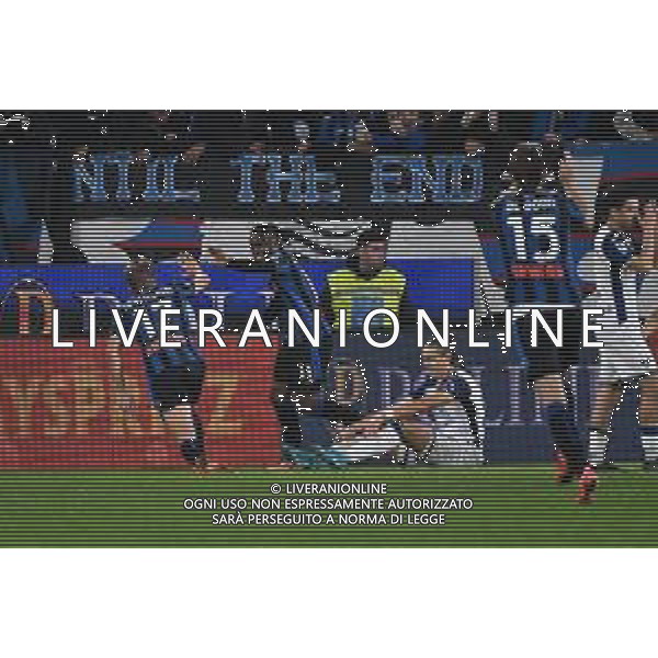 TVRG Atalanta vs Hellas Verona nella foto Ademola Lookman (Atalanta) esultanza dopo il gol del 5 a 0 Bergamo 26-10-2024 Gewiss Stadium Campionato Serie A Enilive - 9a giornata foto Roberto Garavaglia/Agenzia Aldo Liverani sas