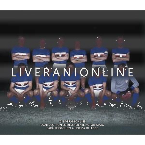 COL-FORMAZIONE SAMPDORIA ANNO 1975-1976 AG ALDO LIVERANI SAS