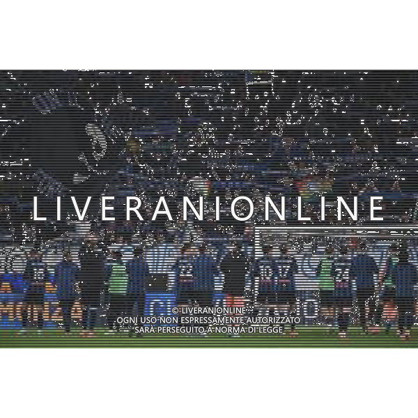 TVRG Atalanta vs Hellas Verona nella foto esultanza finale Atalanta Bergamo 26-10-2024 Gewiss Stadium Campionato Serie A Enilive - 9a giornata foto Roberto Garavaglia/Agenzia Aldo Liverani sas