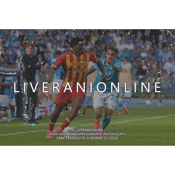 TVEM October 26, 2024 Napoli, Italy - SSC Napoli vs US Lecce - Italian soccer serie A 2024/25 - Diego Armando Maradona Stadium. In the pic: Patrick Dorgu of US Lecce in action against Cyril Ngonge of SSC Napoli ©Emmanuele Mastrodonato /AGENZIA ALDO LIVERANI SAS
