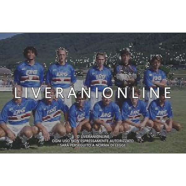 DIAP-FORMAZIONE SQUADRA UNIONE CALCIO SAMPDORIA CAMPIONATO SERIE A 1993 -1994 AG ALDO LIVERANI SAS