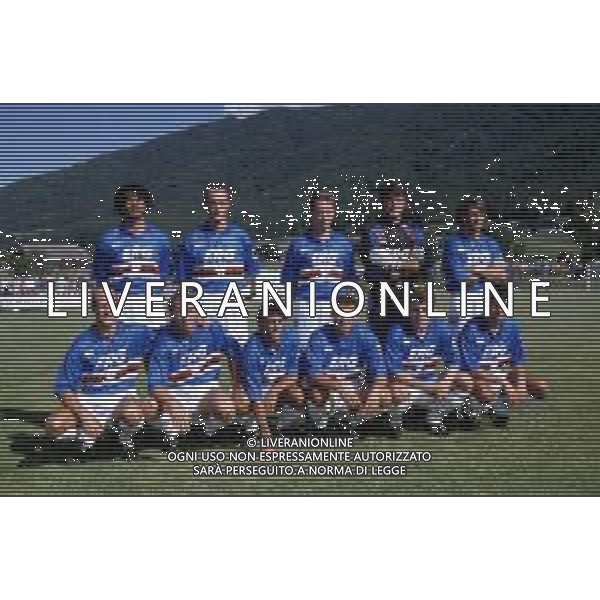 DIAP-FORMAZIONE SQUADRA UNIONE CALCIO SAMPDORIA CAMPIONATO SERIE A 1993 -1994 AG ALDO LIVERANI SAS