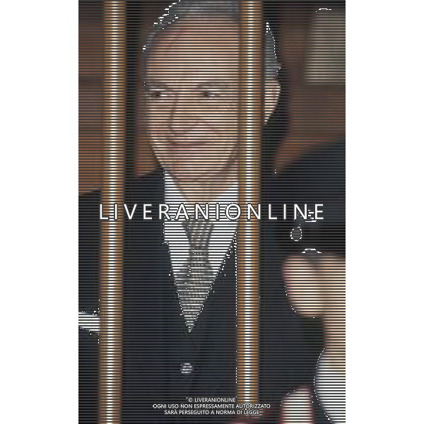 DIAP-RETROSPETTIVA MICHELE SINDONA BANCHIERE NELLA FOTO MICHELE SINDONA NEL PROCESSO PER IL CRAC DELLA BANCA PRIVATA ITALIANA NELL\'ANNO 1985 A MILANO AG ALDO LIVERANI SAS