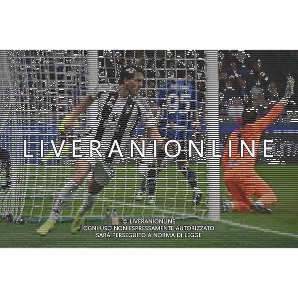 Inter vs Juventus nella foto Dusan Vlahovic (Juventus) esultanza dopo il gol dell\'1 a 1 Milano 27-10-2024 Stadio Giuseppe Meazza - San Siro Campionato Serie A Enilive - 9a giornata foto Roberto Garavaglia/Agenzia Aldo Liverani sas/AGENZIA ALDO LIVERANI SAS