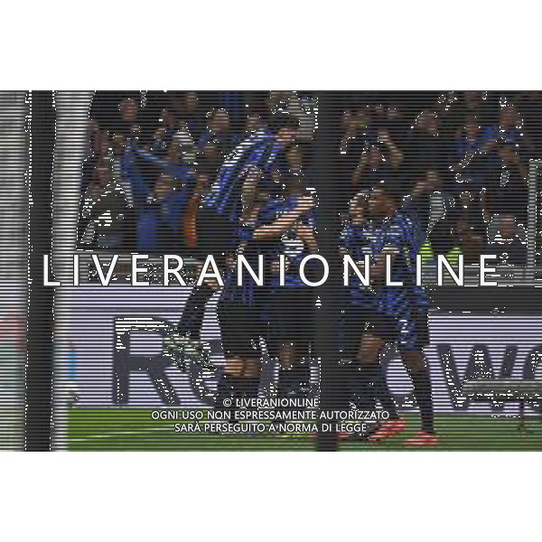 TVMV-Milano 27.10.2024 Giuseppe Meazza ©Manuela Viganti/Agenzia Aldo Liverani Inter vs Juventus Campionato Calcio Serie A Enilive 2024/2025 9a giornata Nella foto: esultanza inter dopo il gol di piotr zielinski ©Viganti/AGENZIA ALDO LIVERANI SAS