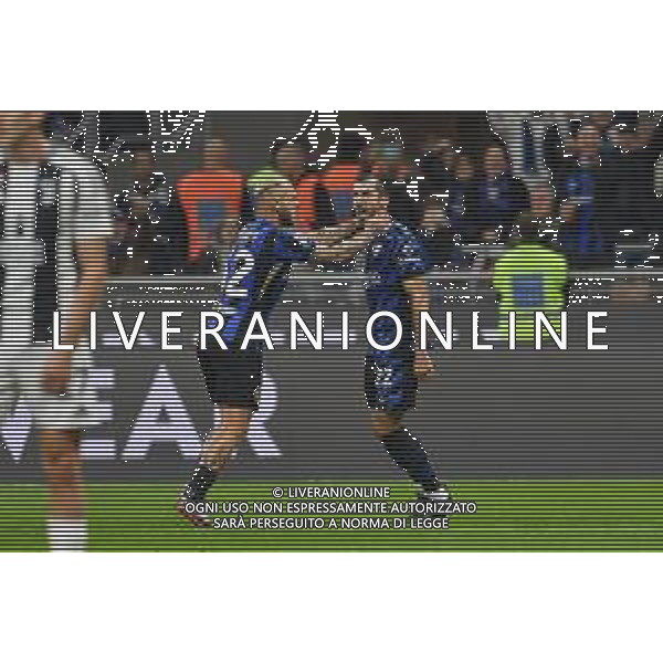 TVMV-Milano 27.10.2024 Giuseppe Meazza ©Manuela Viganti/Agenzia Aldo Liverani Inter vs Juventus Campionato Calcio Serie A Enilive 2024/2025 9a giornata Nella foto: esultanza henrikh mkhitaryan dopo il gol con federico dimarco ©Viganti/AGENZIA ALDO LIVERANI SAS