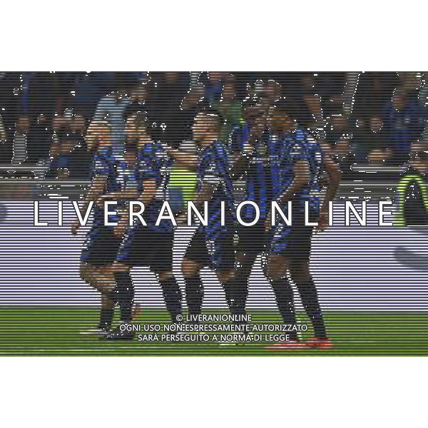 TVMV-Milano 27.10.2024 Giuseppe Meazza ©Manuela Viganti/Agenzia Aldo Liverani Inter vs Juventus Campionato Calcio Serie A Enilive 2024/2025 9a giornata Nella foto: esultanza inter dopo il gol di henrikh mkhitaryan ©Viganti/AGENZIA ALDO LIVERANI SAS