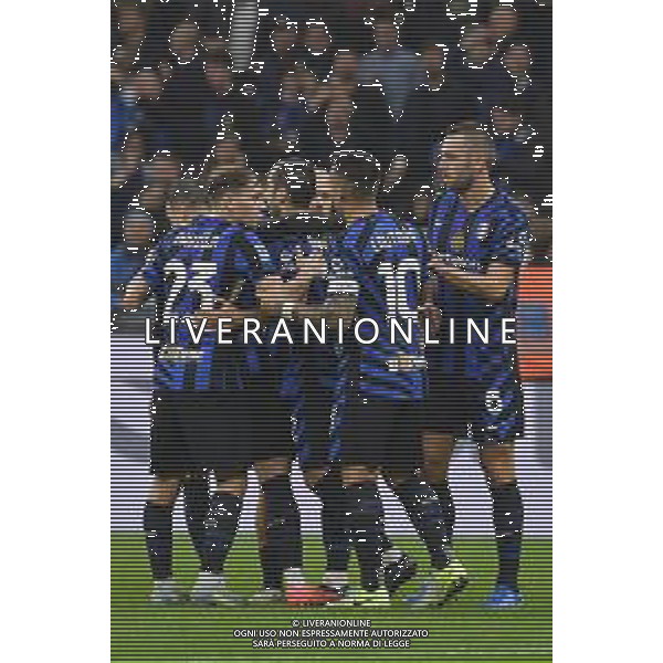 TVMV-Milano 27.10.2024 Giuseppe Meazza ©Manuela Viganti/Agenzia Aldo Liverani Inter vs Juventus Campionato Calcio Serie A Enilive 2024/2025 9a giornata Nella foto: esultanza inter dopo il gol di henrikh mkhitaryan ©Viganti/AGENZIA ALDO LIVERANI SAS