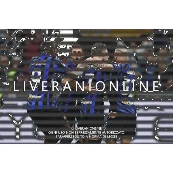 TVMV-Milano 27.10.2024 Giuseppe Meazza ©Manuela Viganti/Agenzia Aldo Liverani Inter vs Juventus Campionato Calcio Serie A Enilive 2024/2025 9a giornata Nella foto: esultanza piotr zielinski dopo il gol ©Viganti/AGENZIA ALDO LIVERANI SAS