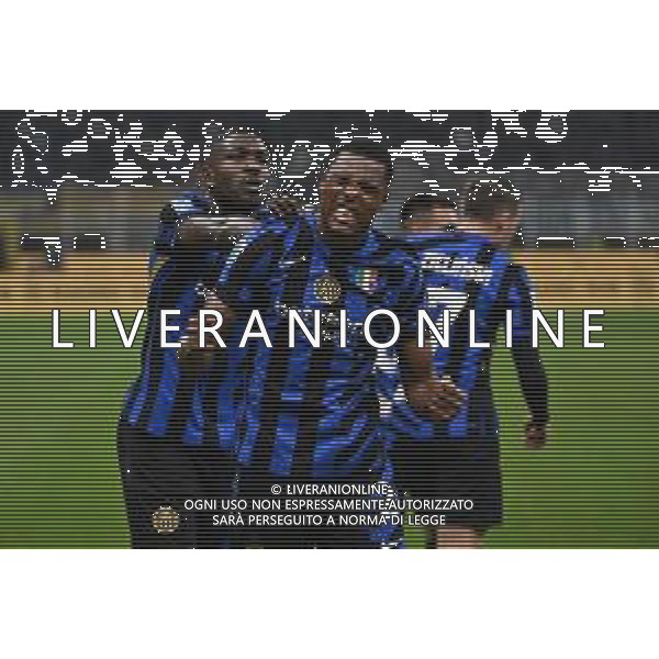 Inter vs Juventus nella foto Denzel Dumfries (Inter) esultanza dopo il gol del 4 a 2 Milano 27-10-2024 Stadio Giuseppe Meazza - San Siro Campionato Serie A Enilive - 9a giornata foto Roberto Garavaglia/Agenzia Aldo Liverani sas/AGENZIA ALDO LIVERANI SAS
