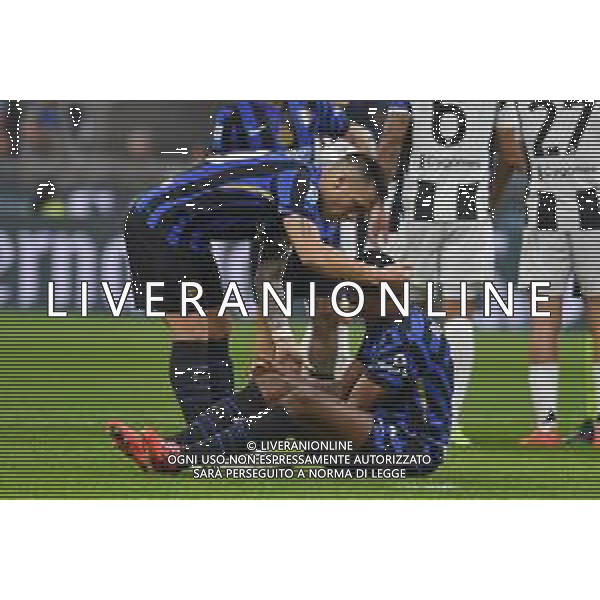 TVMV-Milano 27.10.2024 Giuseppe Meazza ©Manuela Viganti/Agenzia Aldo Liverani Inter vs Juventus Campionato Calcio Serie A Enilive 2024/2025 9a giornata Nella foto: lautaro martinez e denzel dumfries ©Viganti/AGENZIA ALDO LIVERANI SAS