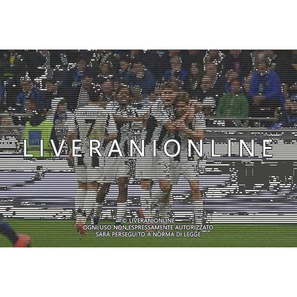 TVMV-Milano 27.10.2024 Giuseppe Meazza ©Manuela Viganti/Agenzia Aldo Liverani Inter vs Juventus Campionato Calcio Serie A Enilive 2024/2025 9a giornata Nella foto: esultanza juventus dopo il gol di kenan yildiz ©Viganti/AGENZIA ALDO LIVERANI SAS