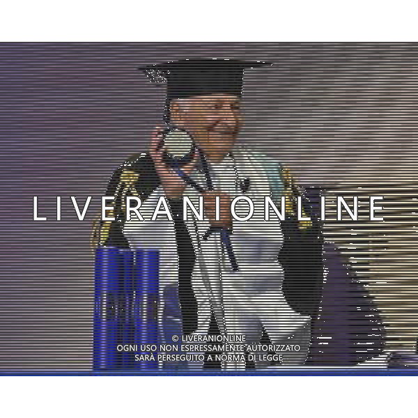 TVRG Laurea honorem Mogol nella foto Giulio Rapetti Mogol Milano 28-10-2024 Università IULM conferimento del Master ad Honorem a Giulio Rapetti Mogol in Editoria e Produzione musicale foto Roberto Garavaglia/Agenzia Aldo Liverani sas