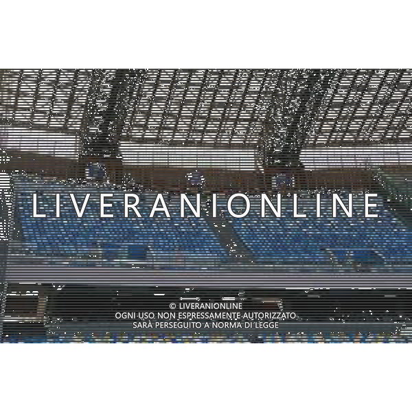 TVEM October 26, 2024 Napoli, Italy - SSC Napoli vs US Lecce - Italian soccer serie A 2024/25 - Diego Armando Maradona Stadium. In the pic: Supporters of US Lecce ©Emmanuele Mastrodonato/AGENZIA ALDO LIVERANI SAS