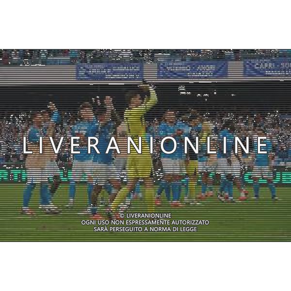 TVEM October 26, 2024 Napoli, Italy - SSC Napoli vs US Lecce - Italian soccer serie A 2024/25 - Diego Armando Maradona Stadium. In the pic: esultanza napoli a fine gara ©Emmanuele Mastrodonato/AGENZIA ALDO LIVERANI SAS