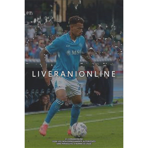 TVEM October 26, 2024 Napoli, Italy - SSC Napoli vs US Lecce - Italian soccer serie A 2024/25 - Diego Armando Maradona Stadium. In the pic: Cyril Ngonge of SSC Napoli foto emmanuele mastrdonato-ag aldo liverani sas
