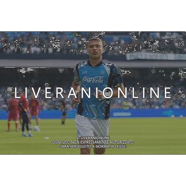 TVEM October 26, 2024 Napoli, Italy - SSC Napoli vs US Lecce - Italian soccer serie A 2024/25 - Diego Armando Maradona Stadium. In the pic: Alessandro Buongiorno of SSC Napoli foto emmanuele mastrdonato-ag aldo liverani sas