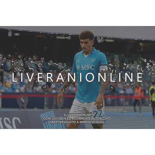 TVEM October 26, 2024 Napoli, Italy - SSC Napoli vs US Lecce - Italian soccer serie A 2024/25 - Diego Armando Maradona Stadium. In the pic: Giovanni Di Lorenzo of SSC Napoli foto emmanuele mastrdonato-ag aldo liverani sas