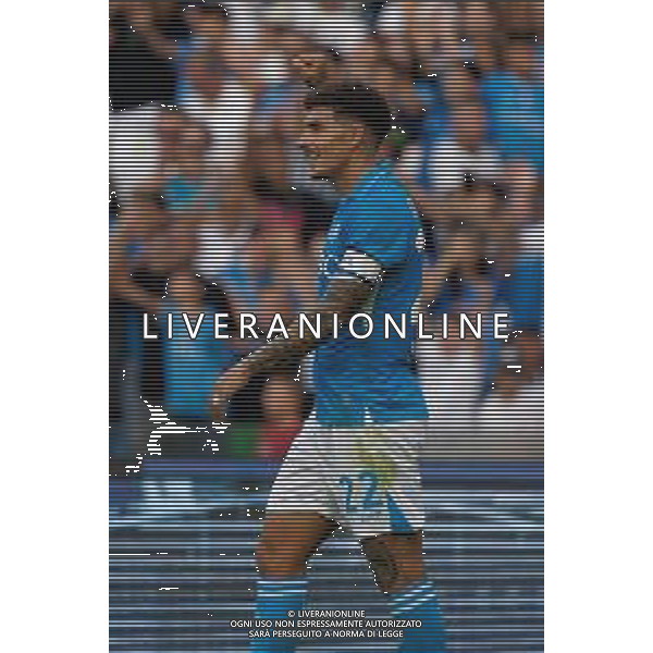 TVEM October 26, 2024 Napoli, Italy - SSC Napoli vs US Lecce - Italian soccer serie A 2024/25 - Diego Armando Maradona Stadium. In the pic: Giovanni Di Lorenzo of SSC Napoli celebrates after scoring a goal foto emmanuele mastrdonato-ag aldo liverani sas