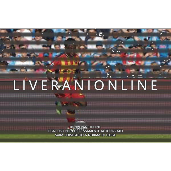TVEM October 26, 2024 Napoli, Italy - SSC Napoli vs US Lecce - Italian soccer serie A 2024/25 - Diego Armando Maradona Stadium. In the pic: Lameck Banda of US Lecce foto emmanuele mastrdonato-ag aldo liverani sas