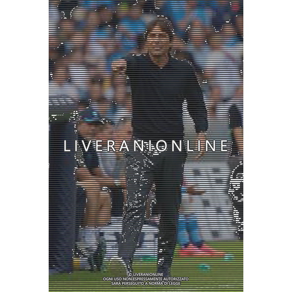 TVEM October 26, 2024 Napoli, Italy - SSC Napoli vs US Lecce - Italian soccer serie A 2024/25 - Diego Armando Maradona Stadium. In the pic: coach Antonio Conte of SSC Napoli foto emmanuele mastrdonato-ag aldo liverani sas