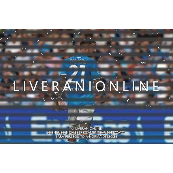 TVEM October 26, 2024 Napoli, Italy - SSC Napoli vs US Lecce - Italian soccer serie A 2024/25 - Diego Armando Maradona Stadium. In the pic: Matteo Politano of SSC Napoli foto emmanuele mastrdonato-ag aldo liverani sas