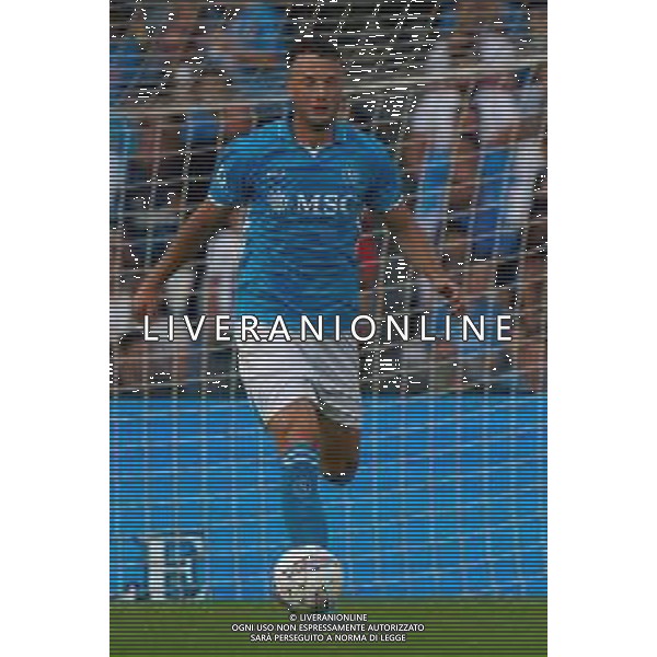 TVEM October 26, 2024 Napoli, Italy - SSC Napoli vs US Lecce - Italian soccer serie A 2024/25 - Diego Armando Maradona Stadium. In the pic: Amir Rrahmani of SSC Napoli foto emmanuele mastrdonato-ag aldo liverani sas