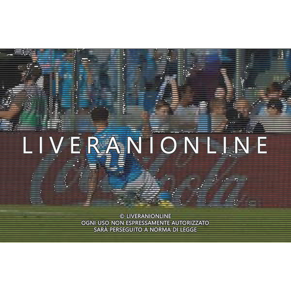 TVEM October 26, 2024 Napoli, Italy - SSC Napoli vs US Lecce - Italian soccer serie A 2024/25 - Diego Armando Maradona Stadium. In the pic: Giovanni Di Lorenzo of SSC Napoli celebrates after scoring a goal that was after disallowed foto emmanuele mastrdonato-ag aldo liverani sas