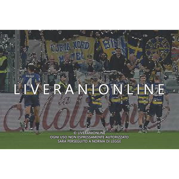Torino 30.10.2024 Allianz Stadium @Manuela Viganti /Ag. Aldo Liverani sas Juventus vs Parma Campionato Calcio Serie A Enilive 2024/2025 10a giornata Nella foto: esultanza parma dopo il gol di simon sohm ©Viganti - AGENZIA ALDO LIVERANI SAS