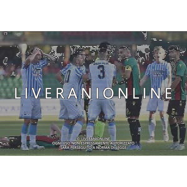 Ternana vs Spal - Campionato Serie C Now - 13 giornata Stadio L.Liberati - Terni 02-11-2024 nella foto Proteste Spal espulsione Bruscagin foto federico gaetano-ag aldo liverani sas
