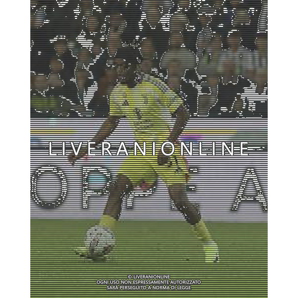 Samuel Mbangula of Juventus FC play the ball during Udinese Calcio vs Juventus FC, 11° Serie A Enilive 2024-25 game at Bluenergy stadium in Udine (UD), Italy, on November 02, 2024. (Photo by Davide Casentini)- AGENZIA ALDO LIVERANI SAS