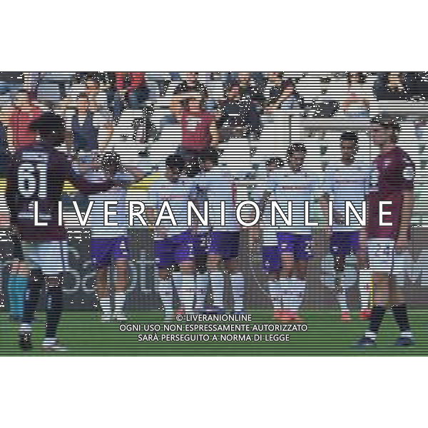 TVMV-Torino 03.11.2024 Stadio Grande Torino @Manuela Viganti/Ag. Aldo Liverani sas Torino vs Fiorentina Campionato Calcio Serie A Enilive 2024/2025 11a giornata Nella foto: esultanza fiorentina dopo il gol di moise kean ©Viganti - AGENZIA ALDO LIVERANI SAS