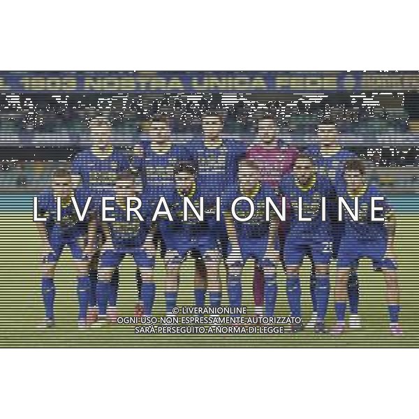 FORMAZIONE - Hellas Verona team photo during Hellas Verona FC vs AS Roma, 11° Serie A Enilive 2024-25 game at Marcantonio Bentegodi stadium in Verona (VR), Italy, on November 03, 2024. (Photo by Davide Casentini)-AGENZIA ALDO LIVERANI SAS