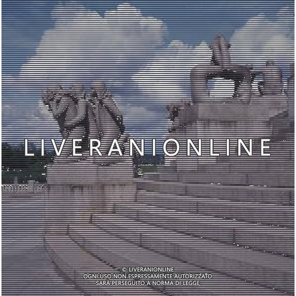 DIAP- NORVEGIA CITTA \' OSLO ANNI 70 VIGELAND PARK FOTO CARLO LORENZINI-AG ALDO LIVERANI SAS