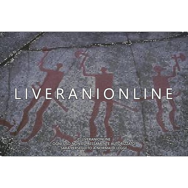 DIAP-NORVEGIA ANNI 70 NELLA FOTO GRAFFITI PREISTORICI FOTO CARLO LORENZINI-AG ALDO LIVERANI SAS