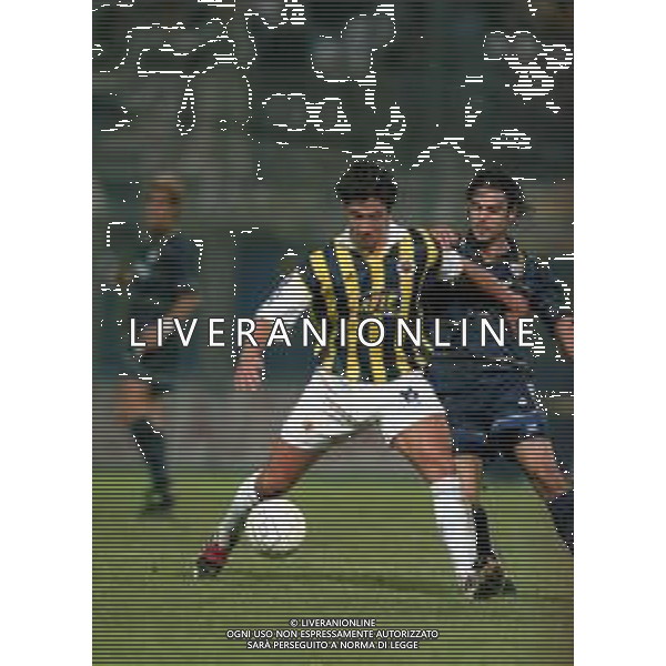 NEG-29-09-1998 PARMA- COPPA UEFA PARMA -FENERBAHCE 3-0 NELLA FOTO MURAT YAKIN-STEFANO FIORE AG ALDO LIVERANI SAS
