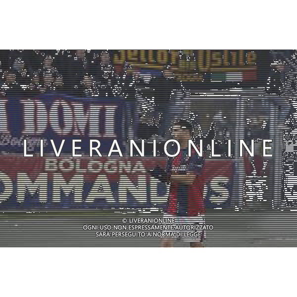 Riccardo Orsolini of Bologna FC. applaud the fans following the final whistle during Bologna BFC vs AS Monacò, 4° round of Chanpions League 2024-25, game at Renato Dall\'Ara stadium in Bologna (BO), Italy, on November 05, 2024. (Photo by Davide Casentini) AG ALDO LIVERANI SAS DCTV-