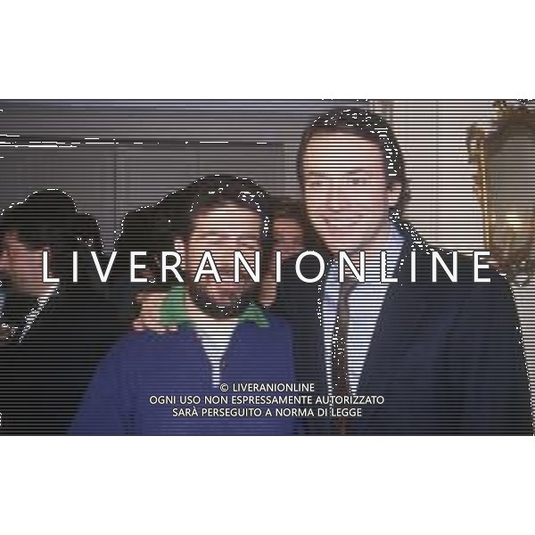 DIA- RETROSPETTIVA CORRADO TEDESCHI ATTORE E CONDUTTORE TELEVISIVO NELLA FOTO CORRADO TEDESCHI CON LELLO ARENA JAMES SAVOIA - AGENZIA ALDO LIVERANI SAS
