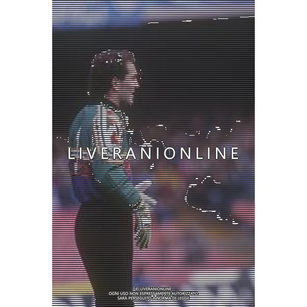 DIA- RETROSPETTIVA GIUSEPPE ALBERGA CALCIATORE DI RUOLO PORTIERE NELLA FOTO GIUSEPPE ALBERGA CON LA MAGLIA DEL BARI CALCIO NELL’ANNO 1991-1992 AG ALDO LIVERANI SAS