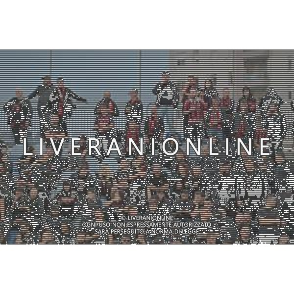 9-11-2024. Cagliari calcio-A.C. Milan 12° giornata Serie A calcio Italia 2024/2025, stadio Unipol Domus Cagliari. Foto Salvatore Moi/Agenzia Aldo Liverani s.as. Nella foto: Tifosi Milan nel settore ospiti dello stadio Unipol Domus. ©MOI SALVATORE - AGENZIA ALDO LIVERANI SAS