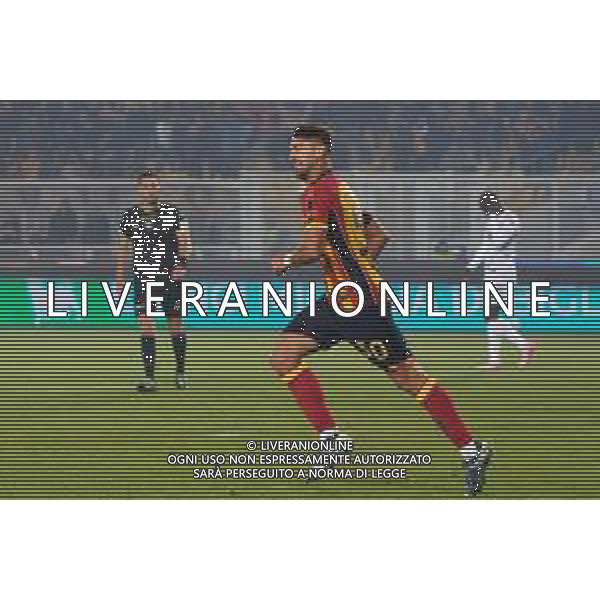 TVEM November 08, 2024 Lecce, Italy - US Lecce vs Empoli FC - Italian soccer serie A 2024/25 - Via Del Mare Stadium. In the pic: Santiago Pierotti of US Lecce celebrates after scoring a goal foto emmanuele mastrodonato-ag aldo liverani sas