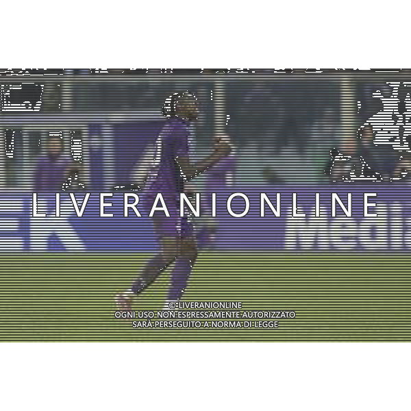 Moise Kean of ACF Fiorentina celebrates after scoring during ACF Fiorentina vs Hellas Verona FC, 12° Serie A Enilive 2024-25 game at Artemio Franchi stadium in Firenze (FI), Italy, on November 10, 2024. (Photo by Davide Casentini)- AGENZIA ALDO LIVERANI SAS