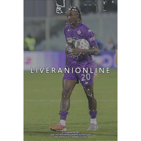 Moise Kean of ACF Fiorentina with the ball of the match during ACF Fiorentina vs Hellas Verona FC, 12° Serie A Enilive 2024-25 game at Artemio Franchi stadium in Firenze (FI), Italy, on November 10, 2024. (Photo by Davide Casentini)- AGENZIA ALDO LIVERANI SAS