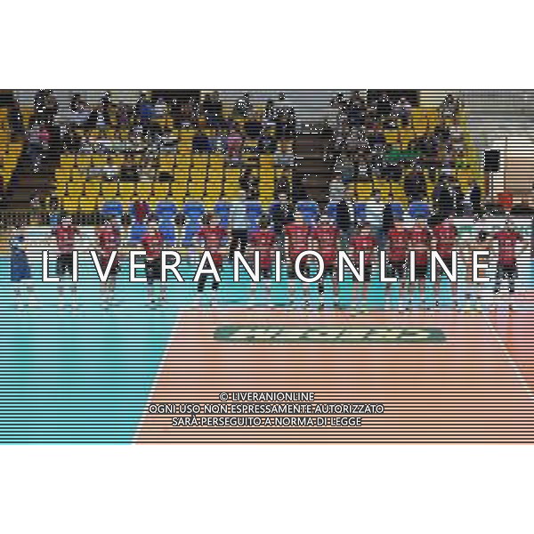 Reggio Calabria 10/11/2024 Palacalafiore Campionato Nazionale Volley Maschile serie A3. Domotek Reggio Calabria vs Gaia Energy Napoli. In foto Domotek Reggio Calabria ©Pasquale Garreffa - AGENZIA ALDO LIVERANI SAS