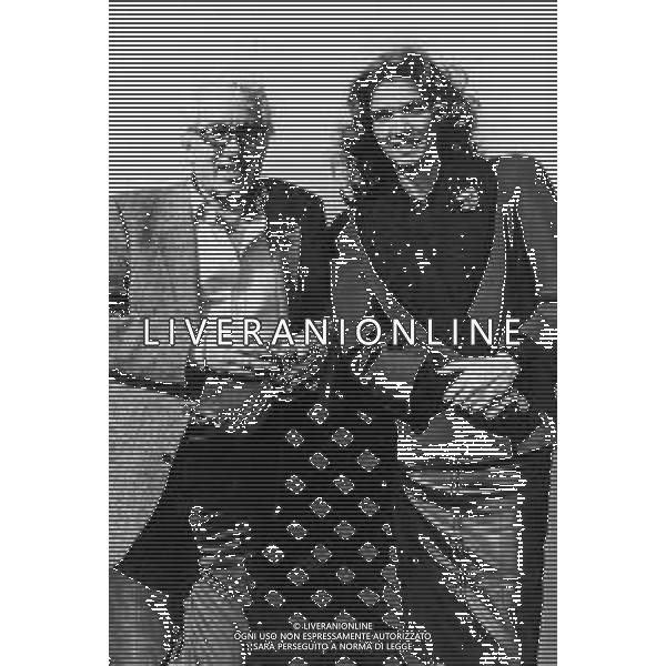 ST- RETROSPETTIVA GIUSEPPE PATRONI GRIFFI REGISTA NELLA FOTO GIUSEPPE PATRONI GRIFFI NELL\'ANNO 1986 CON FLORINDA BOLKAN A MILANO TERRAZZA MARTINI AG ALDO LIVERANI SAS
