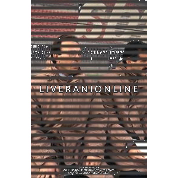 DIA- RETROSPETTIVA FRANCO VARRELLA ALLENATORE CALCIO NELLA FOTO FRANCO VARRELLA ALLENATORE MONZA NELL’ANNO 1990-1991 AG ALDO LIVERANI SAS